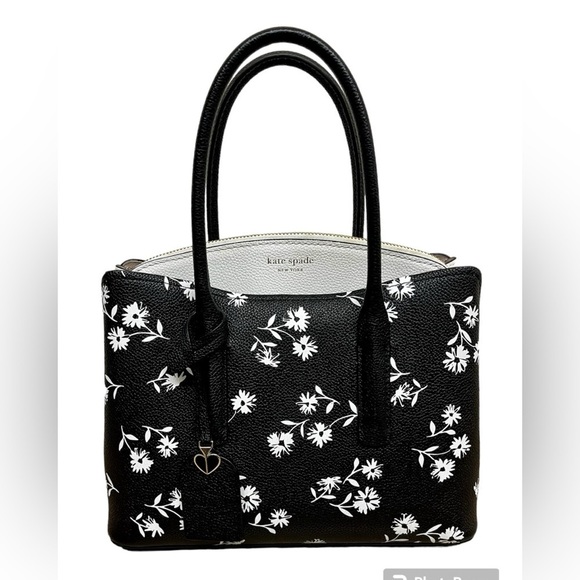 kate spade Handbags - Kate Spade Black and White Floral Crossbody